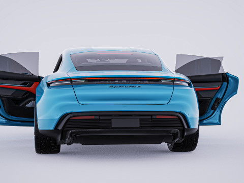 2020 Porsche Taycan Turbo S 3D Модель