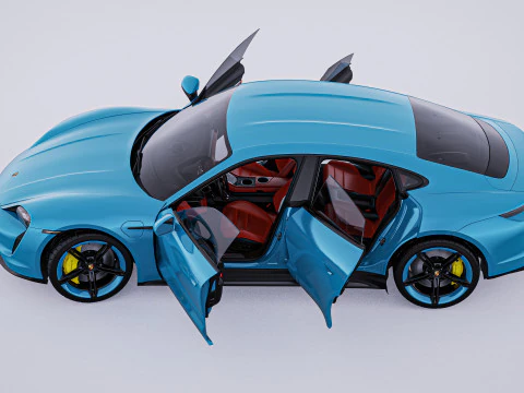 2020 Porsche Taycan Turbo S 3D Model