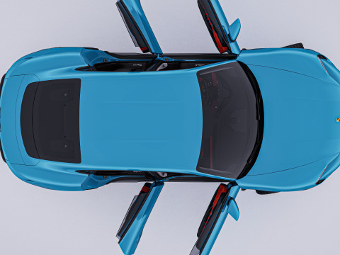 2020 Porsche Taycan Turbo S 3D Модель