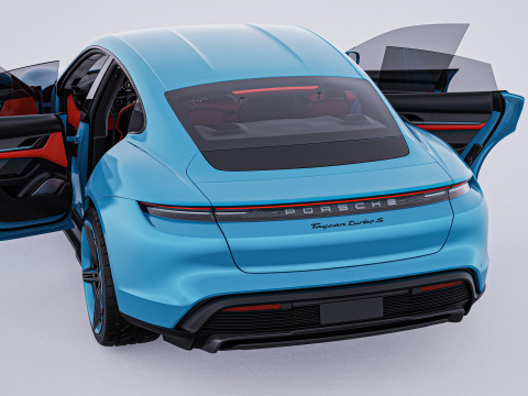 2020 Porsche Taycan Turbo S 3D Модель