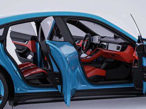 2020 Porsche Taycan Turbo S 3D Model