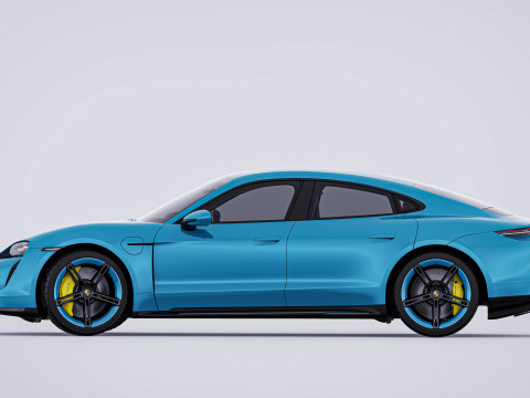 2020 Porsche Taycan Turbo S 3D Модель