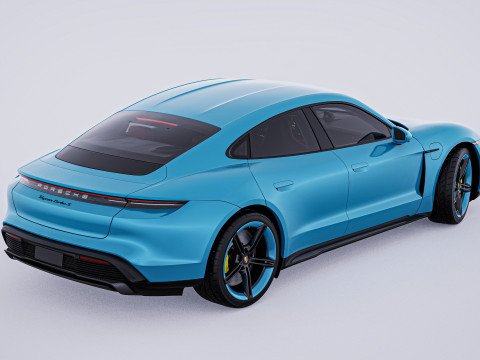 2020 Porsche Taycan Turbo S 3D Модель