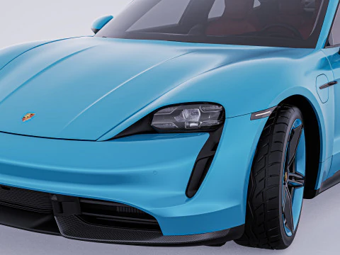 2020 Porsche Taycan Turbo S 3D Model