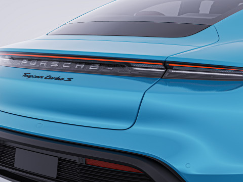 2020 Porsche Taycan Turbo S 3D Модель