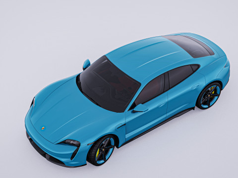 2020 Porsche Taycan Turbo S 3D Модель