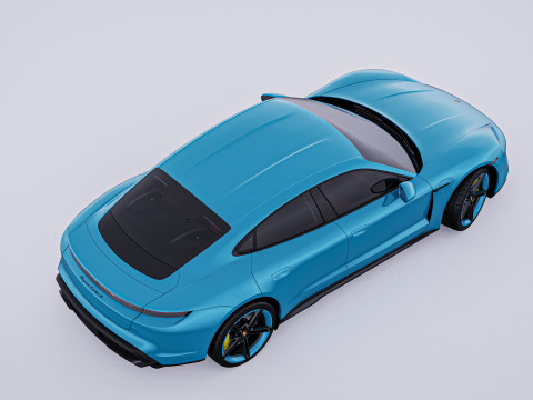 2020 Porsche Taycan Turbo S 3D Модель