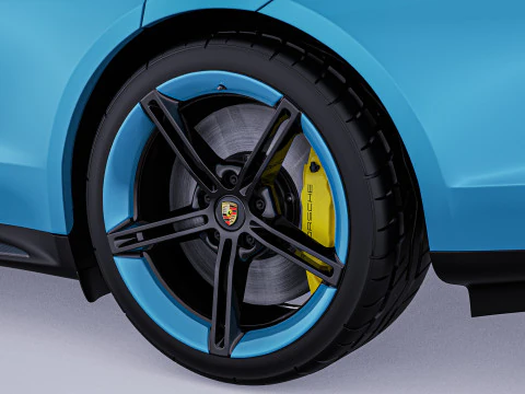 2020 Porsche Taycan Turbo S 3D Model
