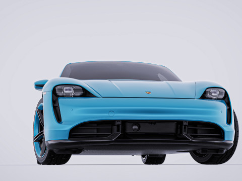 2020 Porsche Taycan Turbo S 3D Модель