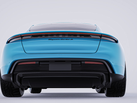 2020 Porsche Taycan Turbo S 3D Модель