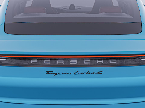 2020 Porsche Taycan Turbo S 3D Модель