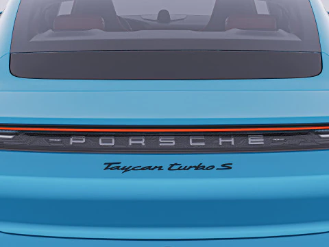 2020 Porsche Taycan Turbo S 3D Model