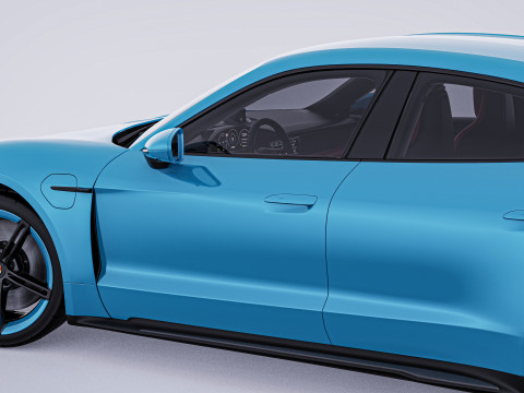 2020 Porsche Taycan Turbo S 3D Модель