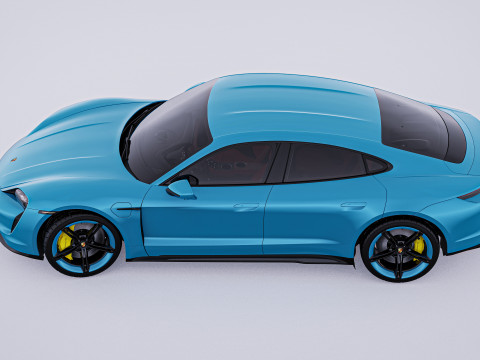 2020 Porsche Taycan Turbo S 3D Модель