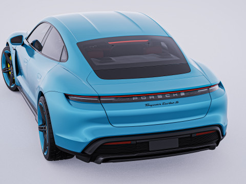 2020 Porsche Taycan Turbo S 3D Модель