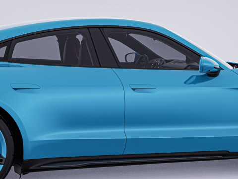 2020 Porsche Taycan Turbo S 3D Модель
