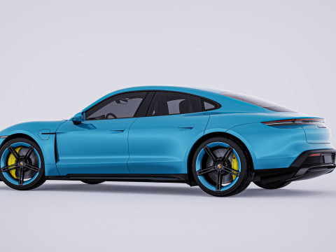 2020 Porsche Taycan Turbo S 3D Модель