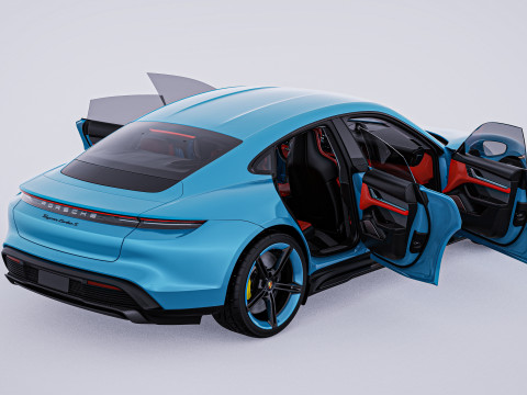 2020 Porsche Taycan Turbo S 3D Модель