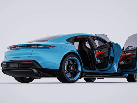 2020 Porsche Taycan Turbo S 3D Model