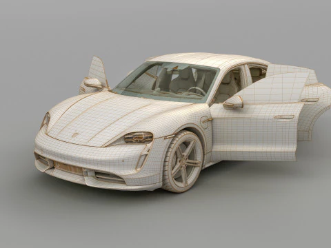 2020 Porsche Taycan Turbo S 3D Model