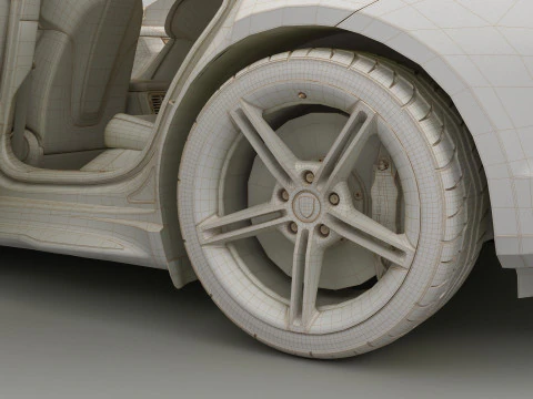 2020 Porsche Taycan Turbo S 3D Model