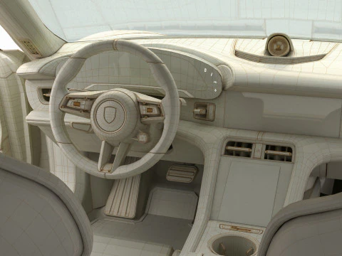 2020 Porsche Taycan Turbo S 3D Model