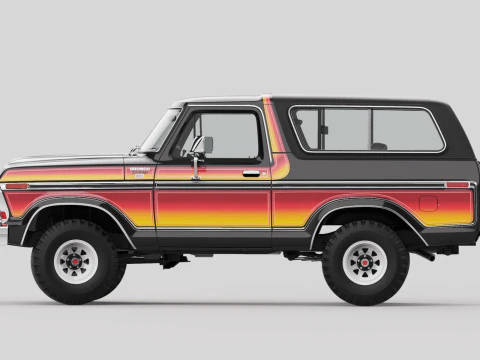 Bronco Mk2 1978 3D Model