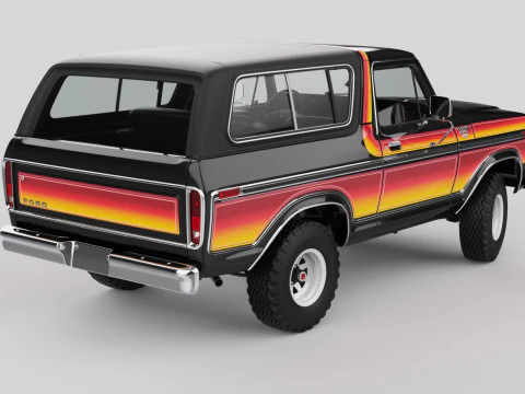 Bronco Mk2 1978 3D Model