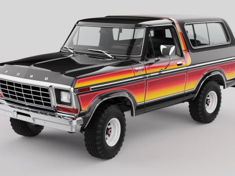Bronco Mk2 1978 3D Model