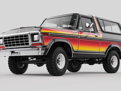 Bronco Mk2 1978 3D Model
