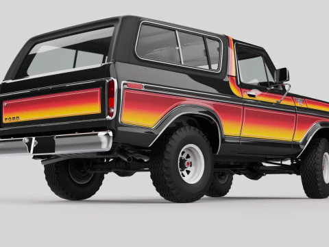 Bronco Mk2 1978 3D Model
