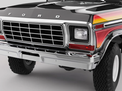 Bronco Mk2 1978 3D Model