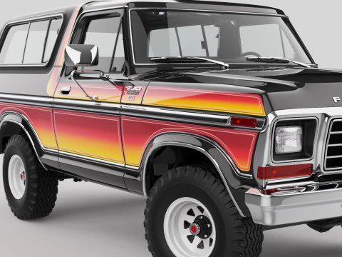 Bronco Mk2 1978 3D Model