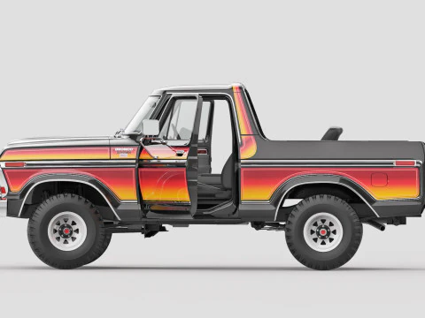 Bronco Mk2 1978 3D Model