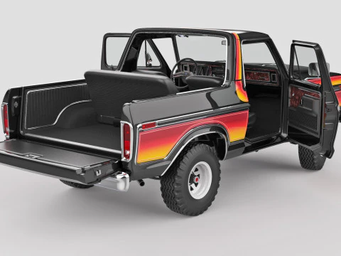 Bronco Mk2 1978 3D Model