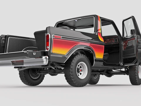 Bronco Mk2 1978 3D Model