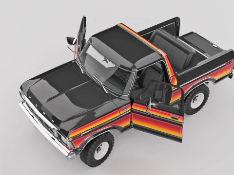 Bronco Mk2 1978 3D Model