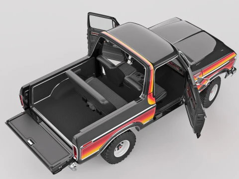 Bronco Mk2 1978 3D Model