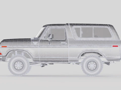 Bronco Mk2 1978 3D Model
