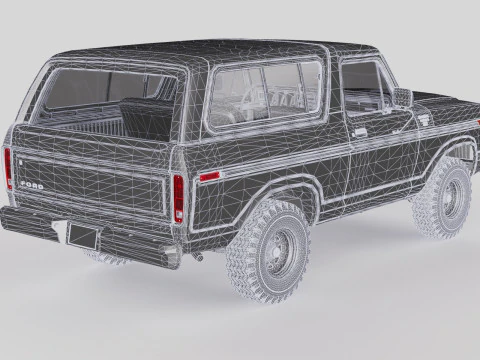 Bronco Mk2 1978 3D Model