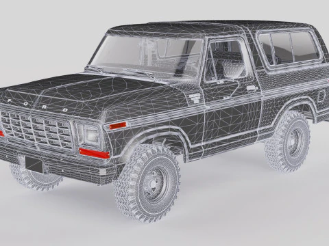 Bronco Mk2 1978 3D Model
