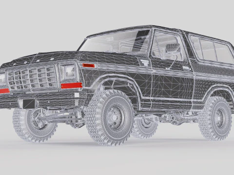 Bronco Mk2 1978 3D Model