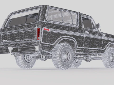 Bronco Mk2 1978 3D Model