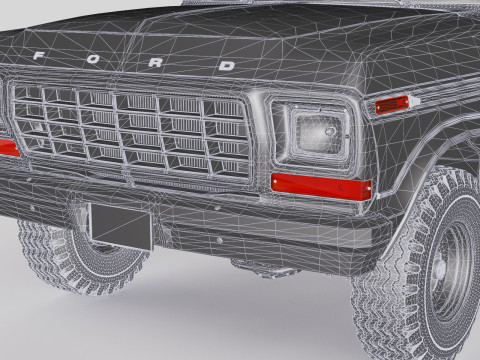 Bronco Mk2 1978 Model 3D
