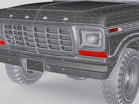 Bronco Mk2 1978 3D Model