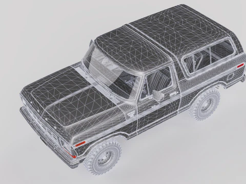 Bronco Mk2 1978 3D Model