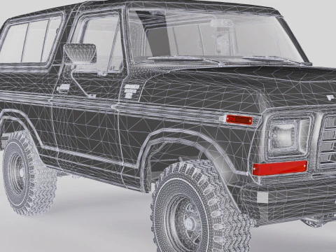 Bronco Mk2 1978 3D Model