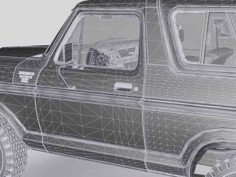 Bronco Mk2 1978 3D Model