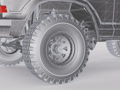 Bronco Mk2 1978 3D Model