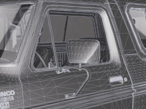 Bronco Mk2 1978 3D Model